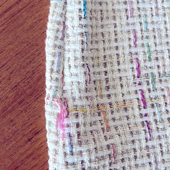 ASOS Petite Exaggerated Sleeve Boucle Blazer & Mini Skirt - Picture 16 of 16